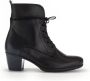 Gabor Zwarte Leren Veterschoenen Black Dames - Thumbnail 1