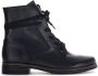 Gabor Zwarte Leren Veterschoenen Black Dames - Thumbnail 1