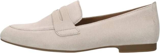 Gabor Zwarte Loafer 213 Klassieke Uitsnede Beige Dames