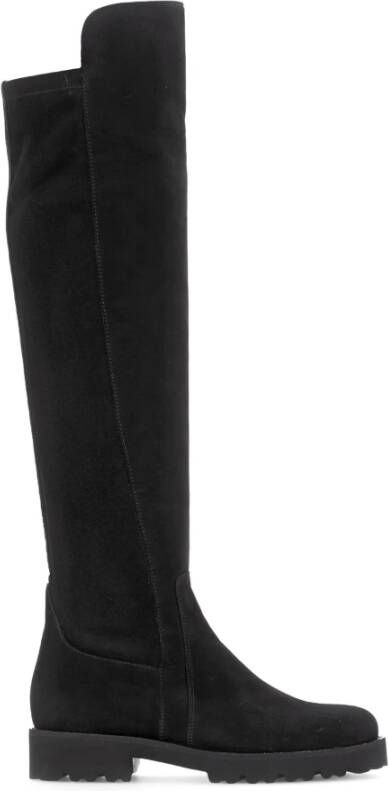 Gabor Zwarte nubuck leren overknee laarzen Black Dames