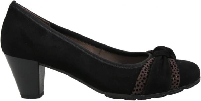 Gabor Zwarte Slip-On Best Fitting Hakken Black Dames