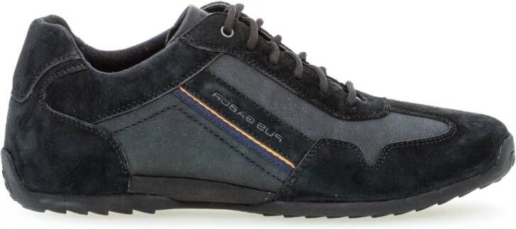 Gabor Zwarte Suède Comfort Basket Sneakers Black Dames