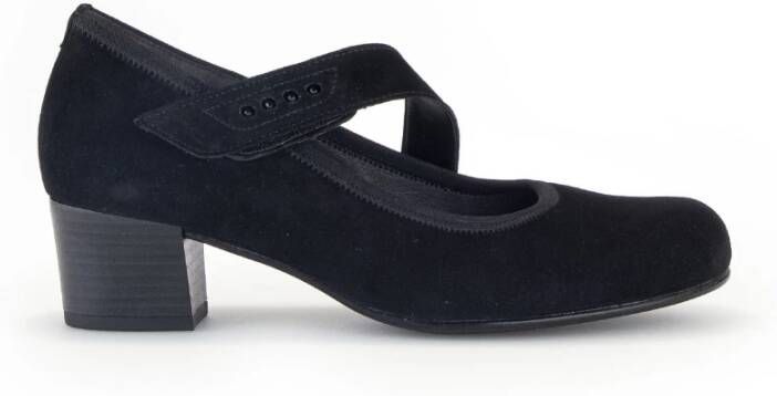 Gabor Zwarte Suède Pumps Black Dames