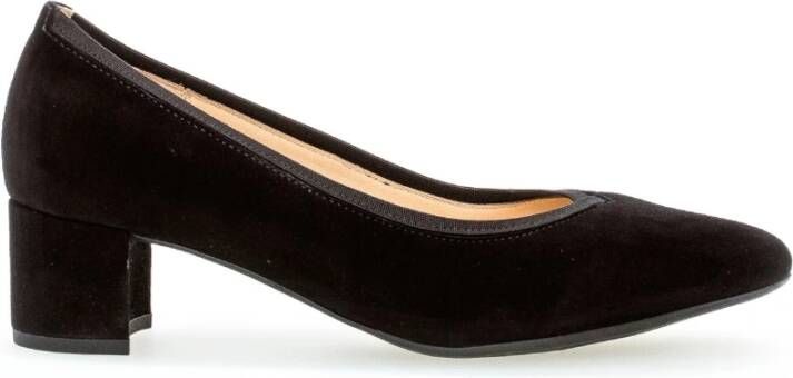 Gabor Zwarte Suède Pumps Black Dames