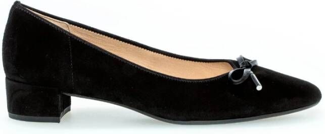 Gabor Zwarte Suède Pumps Black Dames