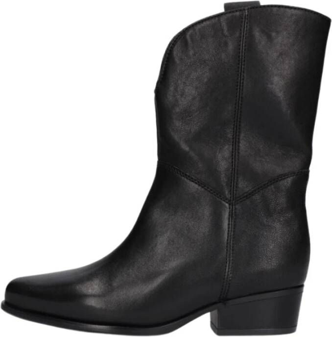 Gabor Zwarte Suède Western Stijl Laarzen Black Dames