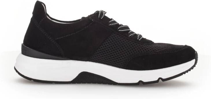 Gabor Zwarte wandelsneaker voor vrouwen Black Dames