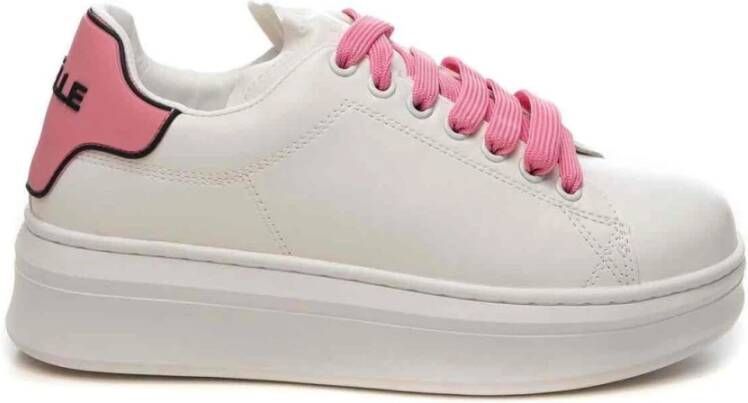 Gaëlle Paris Eco-Vriendelijke Rubberen Hiel Sneakers Pink Dames