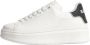 Gaëlle Paris Witte Sneaker met Zwarte Rubberen Achterkant White Dames - Thumbnail 2