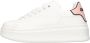 Gaëlle Paris Sportieve Vetersneakers Roze Contrast Logo White Dames - Thumbnail 1