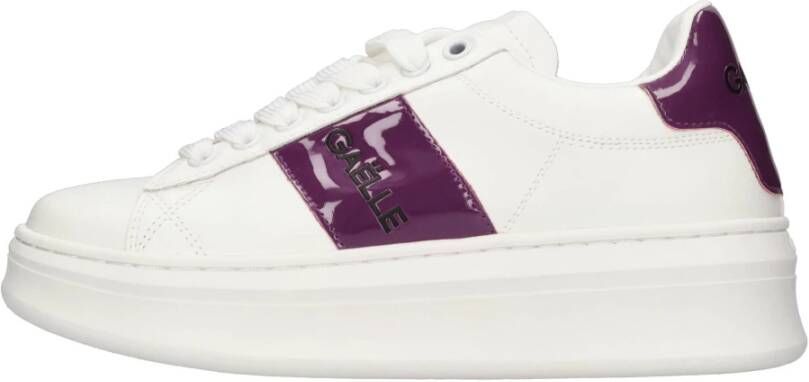 Gaëlle Paris Gbcdp3077 Sneaker in wit met paarse accenten Purple Dames