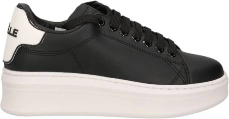 Gaëlle Paris Beth Sneakers met Logo op Hiel Black Dames