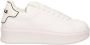 Gaëlle Paris Sportieve Vetersneakers Wit Contrast Logo White - Thumbnail 15