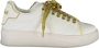 Gaëlle Paris Sportieve Vetersneakers Wit Print Logo White Dames - Thumbnail 3