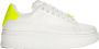 Gaëlle Paris Witte en gele fluorescerende sneakers White Dames - Thumbnail 1