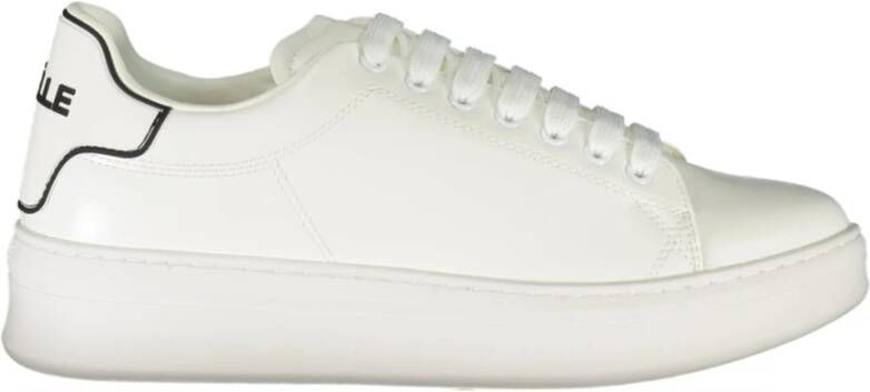 Gaëlle Paris Sportieve Veterschoenen Wit Contrast Logo White Heren