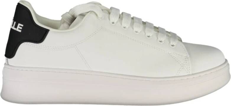 Gaëlle Paris Sportieve Veterschoenen Wit Contrast Logo White Heren