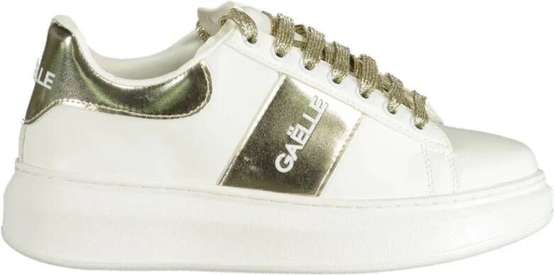 Gaëlle Paris Sportieve witte sneakers met contrastdetails White Dames