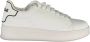 Gaëlle Paris Sportieve witte vetersneakers met contrastdetails White Heren - Thumbnail 5