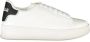 Gaëlle Paris Sportieve witte vetersneakers met contrastdetails White Heren - Thumbnail 1