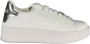 Gaëlle Paris Sportieve witte vetersneakers met logodetails White Dames - Thumbnail 10