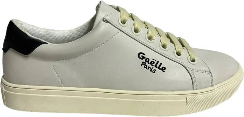 Gaëlle Paris Witte Eco-Leren Lage Sneaker White Heren