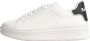 Gaëlle Paris Sportieve witte vetersneakers met contrastdetails White Heren - Thumbnail 4