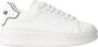 Gaëlle Paris Witte Sneakers met Mesh Details White Dames - Thumbnail 1