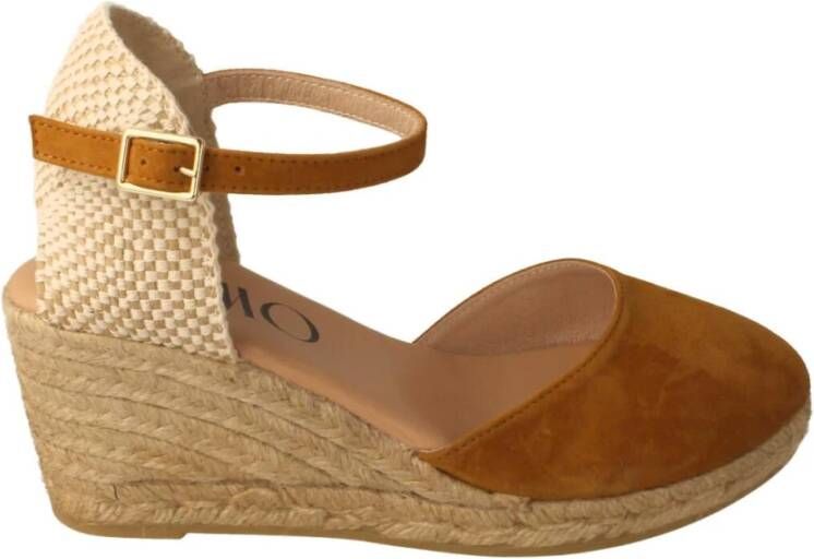 Gaimo Camel Sleehak Espadrilles voor Dames Brown Dames