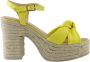 Gaimo Gele Espadrille Instap Schoenen Yellow Dames - Thumbnail 1