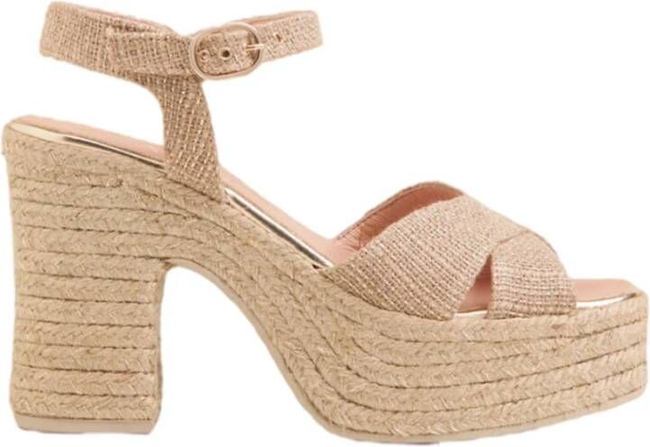 Gaimo Stijlvolle Espadrilles voor Zomeroutfits Beige Dames