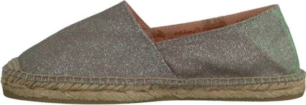 Gaimo Zilveren Espadrilles voor Meisjes Gray Dames