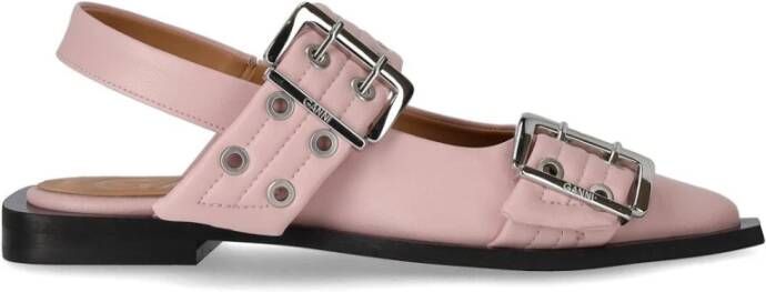 Ganni Ballerinas Pink Dames