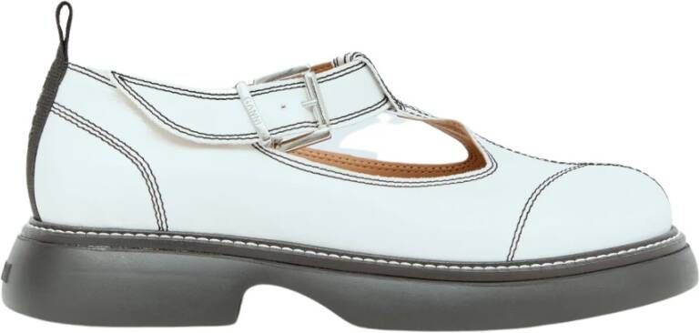 Ganni Casual Mary Jane Schoenen White Dames