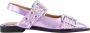 Ganni Chunky Buckle Ballerina Schoenen Pink Dames - Thumbnail 1