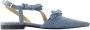 Ganni Cotton flats Blue Dames - Thumbnail 1