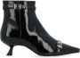 Ganni Eyelets Kitten Heel Boot Napla Black Dames - Thumbnail 1