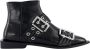 Ganni Feminine Buckle Flat Boot Black Dames - Thumbnail 1