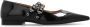 Ganni Eyelet Ballerina Flats Black Dames - Thumbnail 1