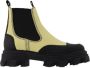Ganni Leather boots Yellow Dames - Thumbnail 1