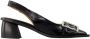 Ganni Leather flats Black Dames - Thumbnail 1