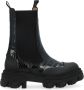 Ganni Mid Cleated Chelsea Boot in Zwart Black Dames - Thumbnail 1