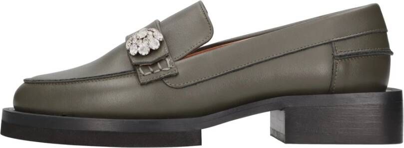 Ganni Platte schoenen Groen Green Dames