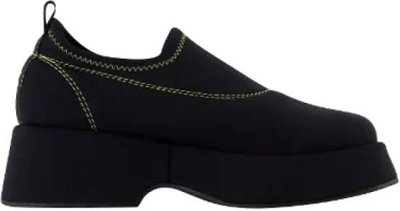 Ganni Polyester flats Black Dames