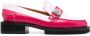 Ganni Roze Juwelen Leren Loafers Pink Dames - Thumbnail 1