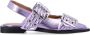 Ganni Roze Lavendel Gesloten Ballerina's Purple Dames - Thumbnail 1