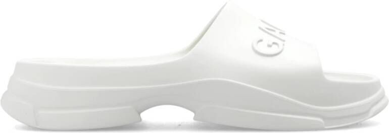 Ganni Witte Casual Mules Pool Slide White Dames