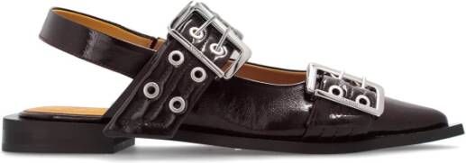 Ganni Schoenen met gespen Brown Dames