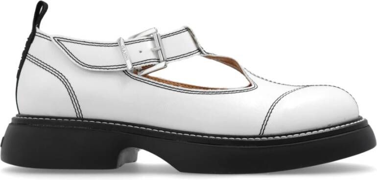 Ganni Casual Mary Jane Schoenen White Dames