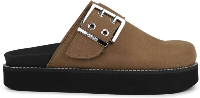 Ganni Sliders Brown Dames